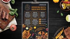Дизайн листовки "Shatsky-catering"